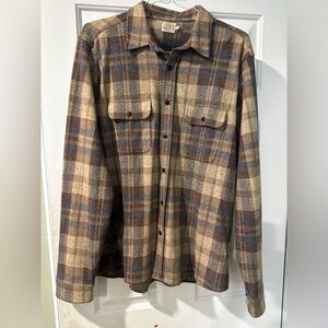 Faherty Legend Plaid Button Down Shirt Long Sleeve Men XL
